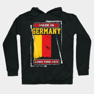 Germany Flag Born Distressed Novelty Gift Hoodie